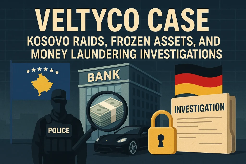 Veltyco Case: Kosovo Raids, Frozen Assets, and Expanding Money Laundering Investigations