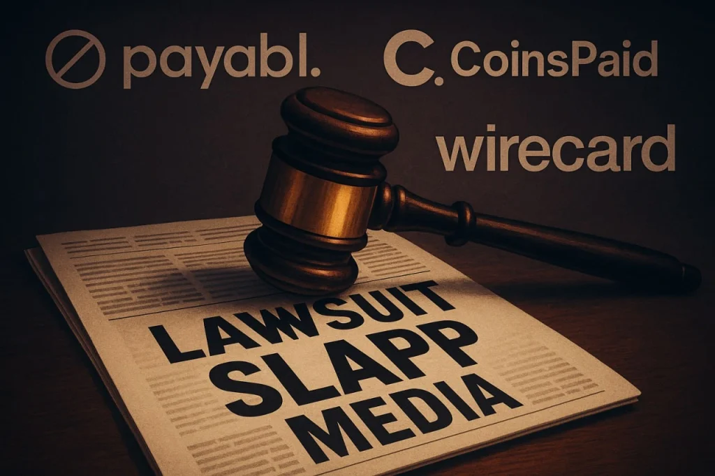 Scam-Or Report Payabl and CoinsPaid — Wirecard 2.0 A Growing Pattern of Threats, SLAPP Lawsuits, and Media Intimidation