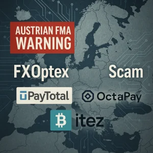 Austrian FMA Issues Warning About FXOptex Groups Scam Involving iPayTotal and OctaPay