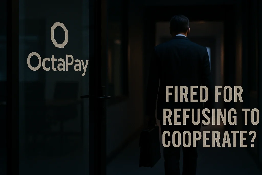 Internal Turmoil at OctaPay – European CEO Dismissed for Rejecting Unlawful Conduct