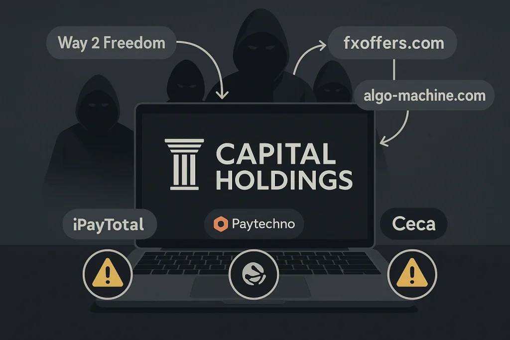 Investor Alert – Capital Holdings Broker Scam and Way 2 Freedom Affiliate Network
