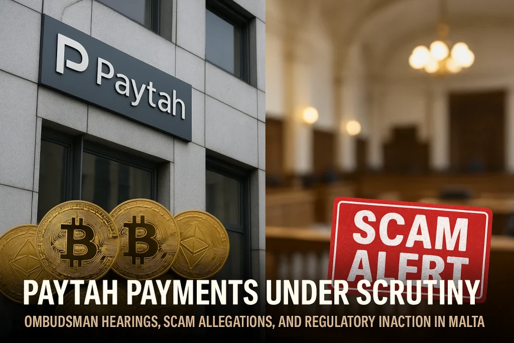 Paytah Payments Under Scrutiny Ombudsman Hearings, Scam Allegations, and Regulatory Inaction in Malta