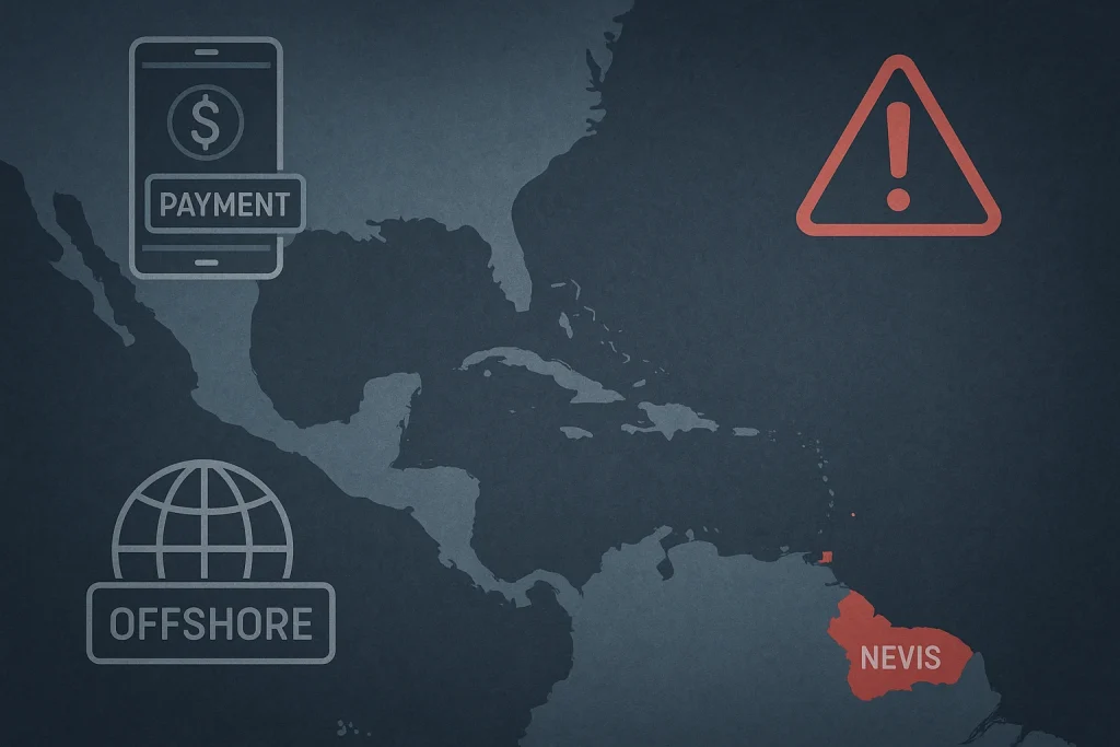 Offshore Shift: Kryptova and Paypound Move Operations to Nevis